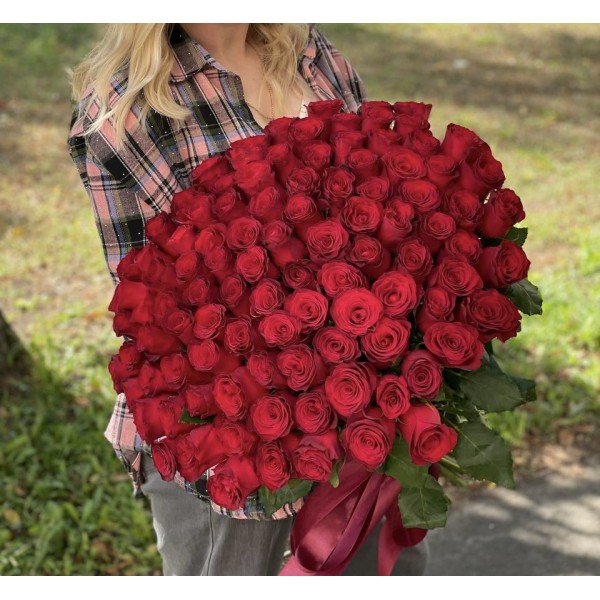 101 роза 60 см "Родос"