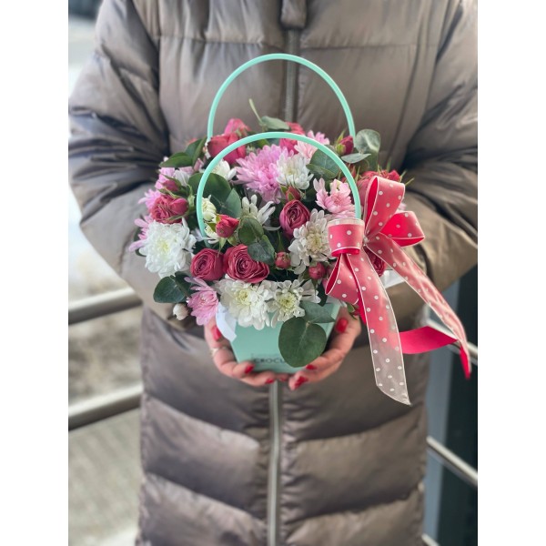 Коробка цветов № 19